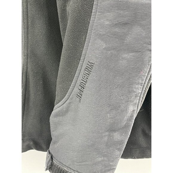 Marmot‎ Mens Windstopper Black Full-Zip Fleece Jacket Large Pockets Velcro Cuffs - Picture 9 of 15